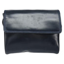 LOEWE Shoulder Bag Leather Navy Gold Auth bs32826-13