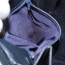 LOEWE Shoulder Bag Leather Navy Gold Auth bs32826-12