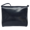 LOEWE Shoulder Bag Leather Navy Gold Auth bs32826-2