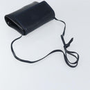 LOEWE Shoulder Bag Leather Navy Gold Auth bs32826-7