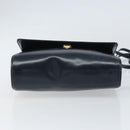 LOEWE Shoulder Bag Leather Navy Gold Auth bs32826-5