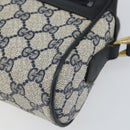 GUCCI GG Supreme Sherry Line Shoulder Bag PVC Red Navy 68 001 3654 Auth bs32828-9