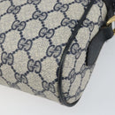 GUCCI GG Supreme Sherry Line Shoulder Bag PVC Red Navy 68 001 3654 Auth bs32828-15