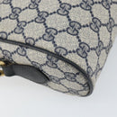 GUCCI GG Supreme Sherry Line Shoulder Bag PVC Red Navy 68 001 3654 Auth bs32828-16