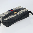 GUCCI GG Supreme Sherry Line Shoulder Bag PVC Red Navy 68 001 3654 Auth bs32828-6