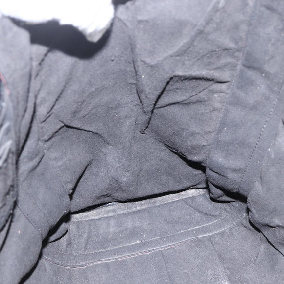 Salvatore Ferragamo Tote Bag Leather White Black Auth bs32829