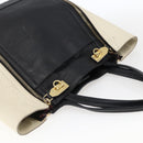 Salvatore Ferragamo Tote Bag Leather White Black Auth bs32829-6