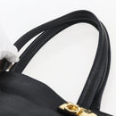 Salvatore Ferragamo Tote Bag Leather White Black Auth bs32829-8