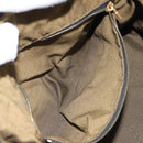 FENDI Zucca Canvas Hand Bag Black Brown Auth bs32830-24