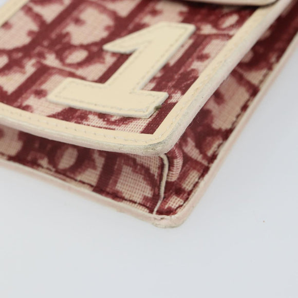 Christian Dior Trotter Canvas Pouch Red Auth bs32831