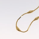 SAINT LAURENT Necklace metal 2 Set Gold Auth bs32833-16