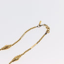 SAINT LAURENT Necklace metal 2 Set Gold Auth bs32833-17