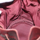 CARTIER Must Line Shoulder Bag Leather Bordeaux Gold Auth bs32835-19