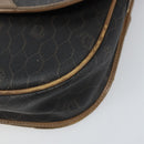Christian Dior Honeycomb Canvas Shoulder Bag PVC Black Gold Auth bs32839-10