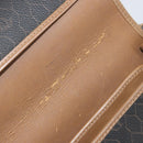 Christian Dior Honeycomb Canvas Shoulder Bag PVC Black Gold Auth bs32839-16