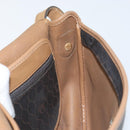 Christian Dior Honeycomb Canvas Shoulder Bag PVC Black Gold Auth bs32839-19