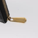 Christian Dior Canage Long Wallet Patent leather Black Gold Auth bs32844-8