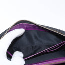 Christian Dior Canage Lange Brieftasche Lackleder Schwarz Gold Auth bs32844-18