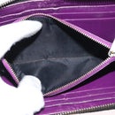 Christian Dior Canage Long Wallet Patent leather Black Gold Auth bs32844-11