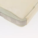 CHANEL Sports Line Shoulder Bag Nylon White Silver CC Auth bs32848-12