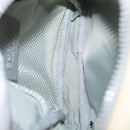 CHANEL Sports Line Shoulder Bag Nylon White Silver CC Auth bs32848-18
