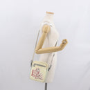 CHANEL Sports Line Shoulder Bag Nylon White Silver CC Auth bs32848-23