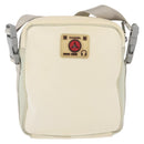 CHANEL Sports Line Shoulder Bag Nylon White Silver CC Auth bs32848-3