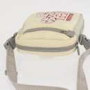 CHANEL Sports Line Shoulder Bag Nylon White Silver CC Auth bs32848-6