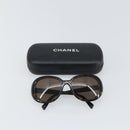 CHANEL Sunglasses plastic Black CC Auth bs32851-14