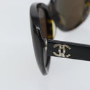 CHANEL Sunglasses plastic Black CC Auth bs32851-5