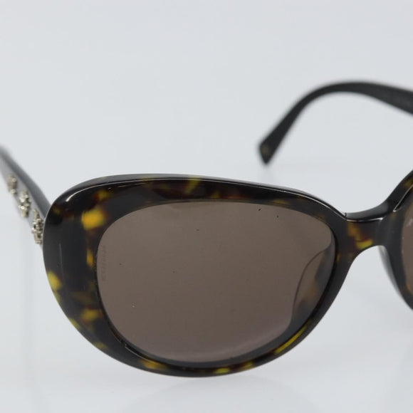 CHANEL Sunglasses plastic Black CC Auth bs32851
