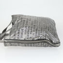 CHANEL Unlimited Tote Bag Nylon Silver CC Auth bs32854-5