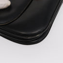 CELINE Shoulder Bag Leather Black Gold Auth bs32857-10