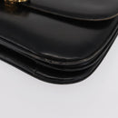 CELINE Shoulder Bag Leather Black Gold Auth bs32857-11