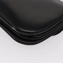 CELINE Shoulder Bag Leather Black Gold Auth bs32857-13