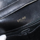 CELINE Shoulder Bag Leather Black Gold Auth bs32857-16