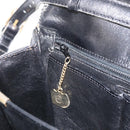 CELINE Shoulder Bag Leather Black Gold Auth bs32857-21
