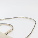 VALENTINO Hand Bag Leather 2way White Gold Auth bs32858-14