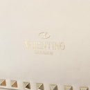 VALENTINO Hand Bag Leather 2way White Gold Auth bs32858-18