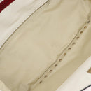 VALENTINO Hand Bag Leather 2way White Gold Auth bs32858-11