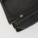 Burberrys Business Bag Leather Black Gold Auth bs32860-15