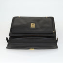 Burberrys Business Bag Leather Black Gold Auth bs32860-20