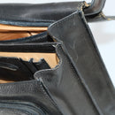 Burberrys Business Bag Leather Black Gold Auth bs32860-10