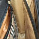 Burberrys Business Bag Leather Black Gold Auth bs32860-21