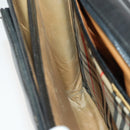 Burberrys Business Bag Leather Black Gold Auth bs32860-22