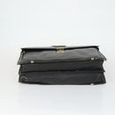 Burberrys Business Bag Leather Black Gold Auth bs32860-5