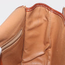 CELINE Macadam Canvas Shoulder Bag PVC Brown Gold Auth bs32861-19