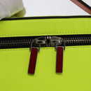Christian Louboutin Hand Bag Leather Light Yellow Silver Auth bs32862-14