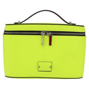 Christian Louboutin Hand Bag Leather Light Yellow Silver Auth bs32862-2
