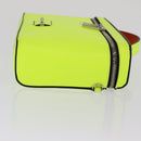 Christian Louboutin Hand Bag Leather Light Yellow Silver Auth bs32862-4